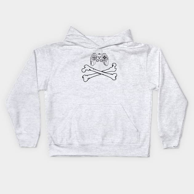 Video Game and Bones Kids Hoodie by KC Happy Shop